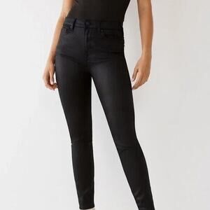 True Religion Jennie Skinny Womens Jeans Size 26 World Tour Goth Punk Emo Witchy